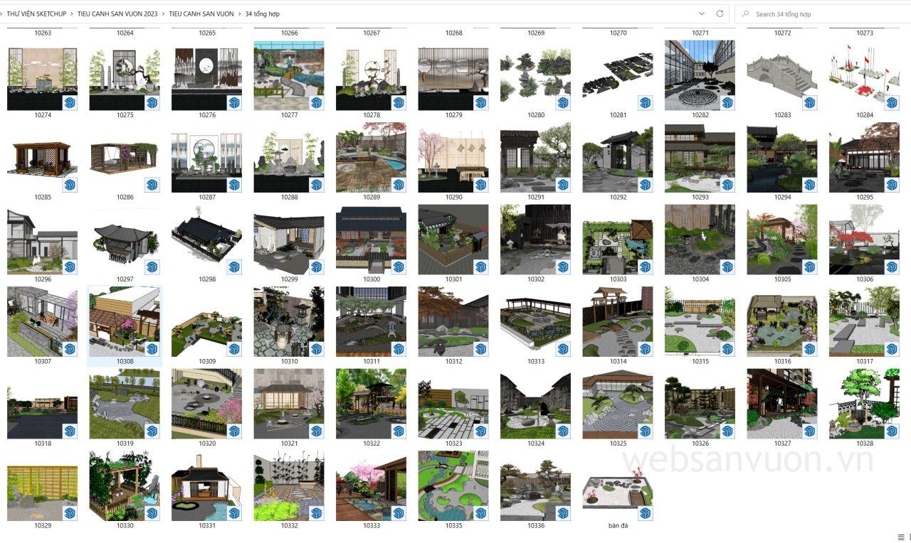 Thư viện cảnh quan Sketchup