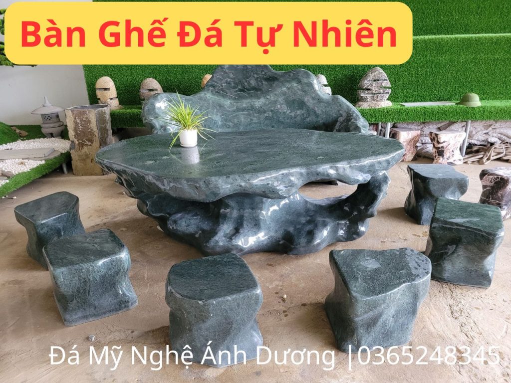 bàn ghế đá tự nhiên giá rẻ