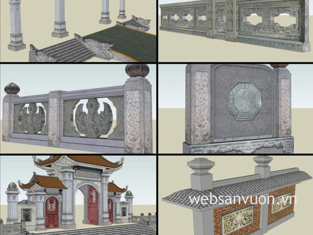 Thư viện đá sketchup