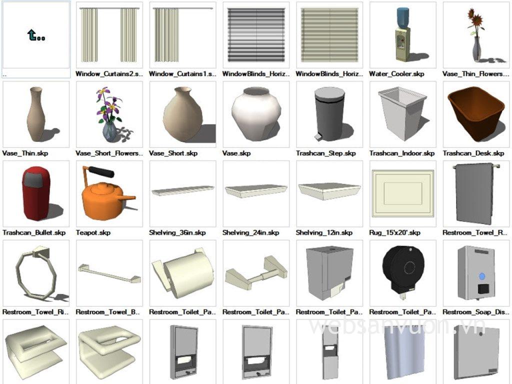 Thư viện Sketchup nội thất