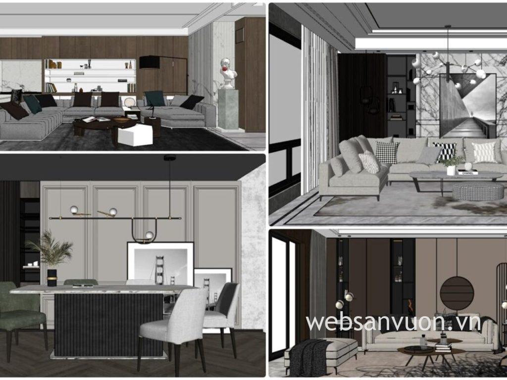 Thư viện Sketchup nội thất